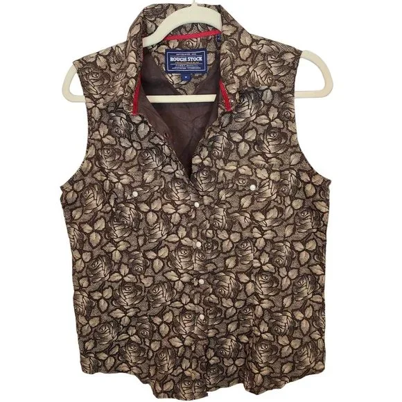 Panhandle Slim Tops Panhandle Slim Rough Stock Womens M Brown